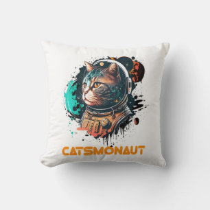 Coussin Chatnaute Astronaute Chat Ou Chat De L'Espace