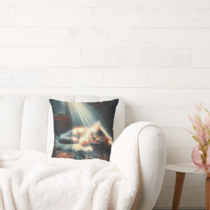 Coussin Chaton À Dormir Au Soleil