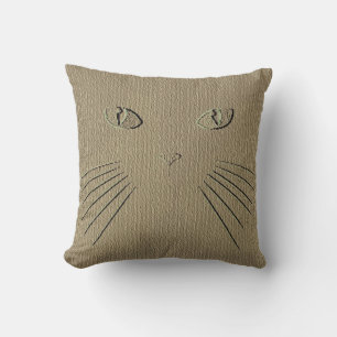 Coussin chaton, Brown aux yeux verts