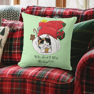 Coussin Chaton de Noël
