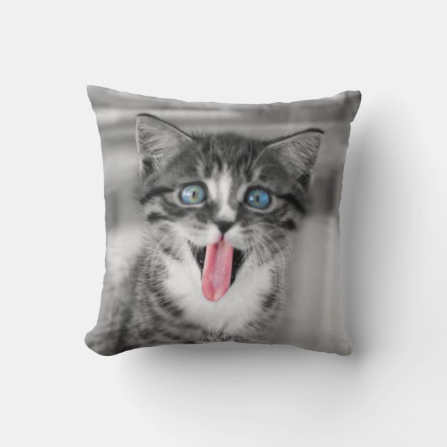 Coussin Chaton drôle (Recto)
