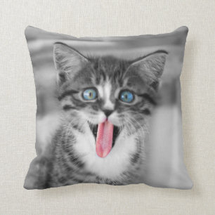 Coussin Chaton drôle