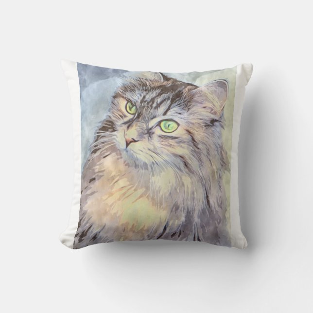 Coussin Chaton Fou et Adorable (Recto)