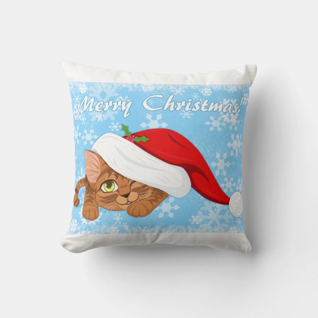 Coussin Chaton vacances (Recto)
