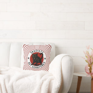 Coussin Chats Contre les Fascistes