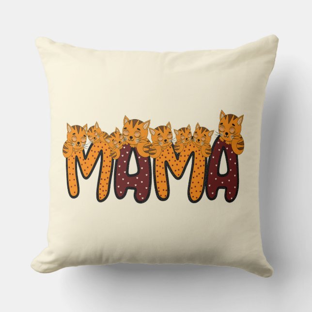 Coussin Chats couchants (Recto)
