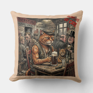 Coussin Chats de pub vintage : 'La vie secrète' anthropomo