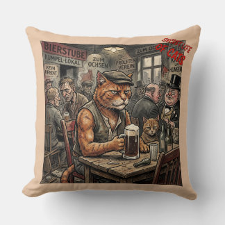Coussin Chats de pub vintage : 'La vie secrète' anthropomo