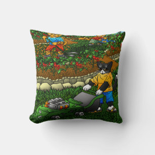 Coussin Chats d'été