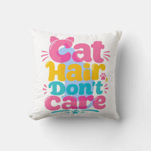 Coussin chats drôles citation chats amateurs de chats 