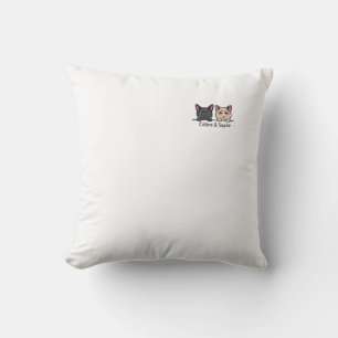 Coussin Chats en famille