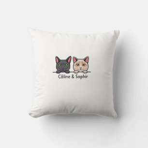 Coussin Chats en famille