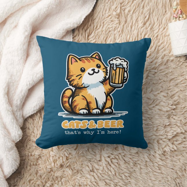 Coussin Chats et bière 2 (Couverture)