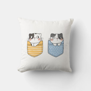 Coussin Chats mignons