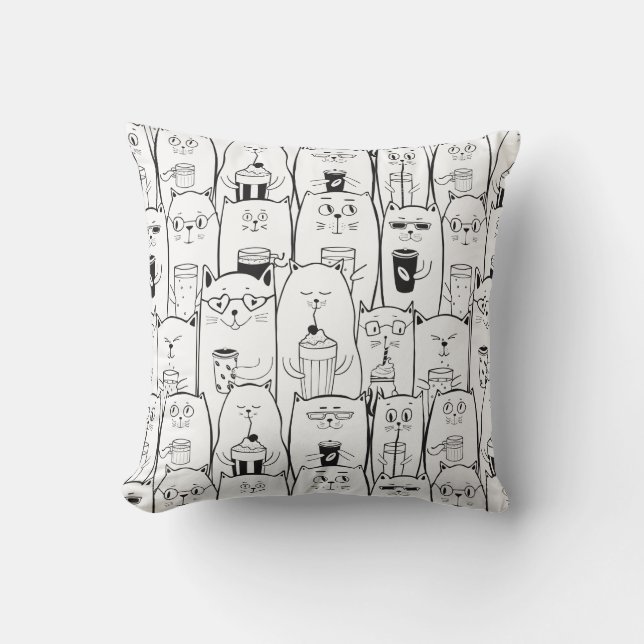 Coussin Chats mignons (Recto)