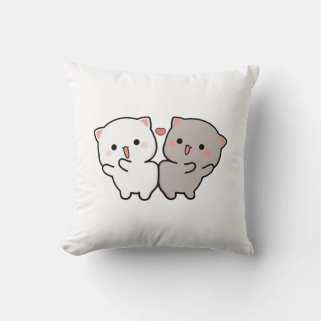 Coussin chats mignons mochi (Recto)