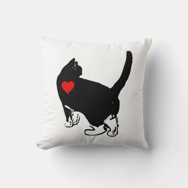 Coussin Chats montrant l'amour (Recto)