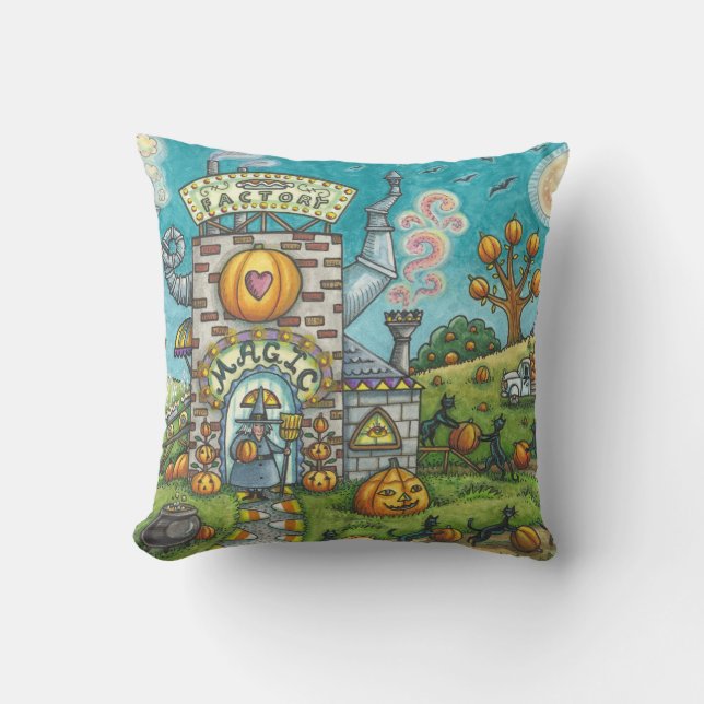 COUSSIN CHATS NOIRS, USINE DE PIE CITROUILLE DE TÉMOIN JET (Recto)