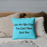 Coussin Chats Personnalisé Funny Cool Moderne Animaux Quot<br><div class="desc">Transformez votre espace avec le "Cats Personnalisé Funny Cool Animaux Moderne Citation Blue Throw Pillow." Idéal pour les amateurs de chats, cet oreiller combine humour et style sans effort. Idéal pour ajouter une touche personnelle à votre décor ou comme cadeau réfléchi. Prenez la vôtre aujourd'hui et laissez briller votre amour...</div>