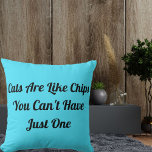Coussin Chats Personnalisé Funny Cool Moderne Animaux Quot<br><div class="desc">Transformez votre espace avec le "Cats Personnalisé Funny Cool Animaux Moderne Citation Blue Throw Pillow." Idéal pour les amateurs de chats, cet oreiller combine humour et style sans effort. Idéal pour ajouter une touche personnelle à votre décor ou comme cadeau réfléchi. Prenez la vôtre aujourd'hui et laissez briller votre amour...</div>