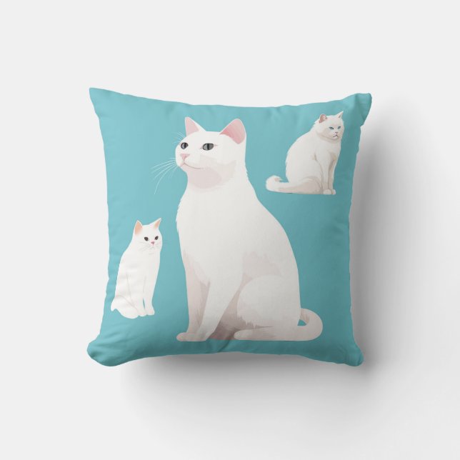 Coussin Chats réservés (Recto)