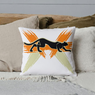 Coussin Chats Sauvages Mignons Grands Safari Faune Animal