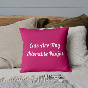 Coussin Chats sont des ninjas adorables Citation personnal