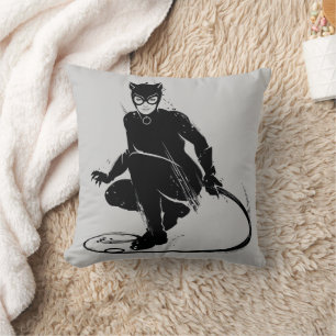 Coussin Chatte Encre Brosse Pose