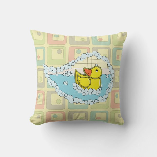 Coussin Chaucer l'oreiller canard en caoutchouc (Recto)