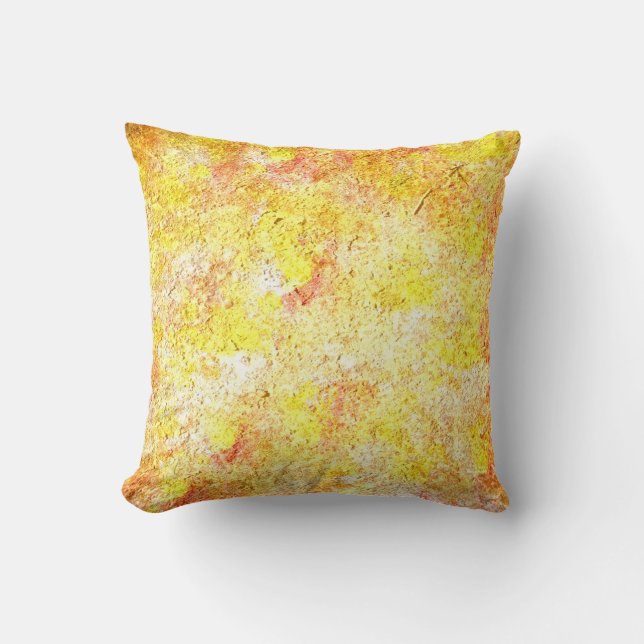 Coussin Chaud automne tableau abstrait 2 (Recto)