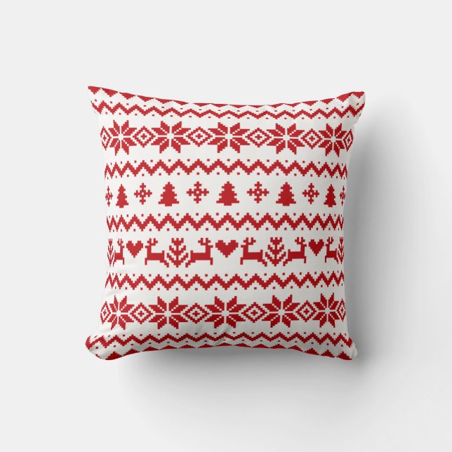 Coussin Chaud motif Noël Jeu d'oreiller (Recto)