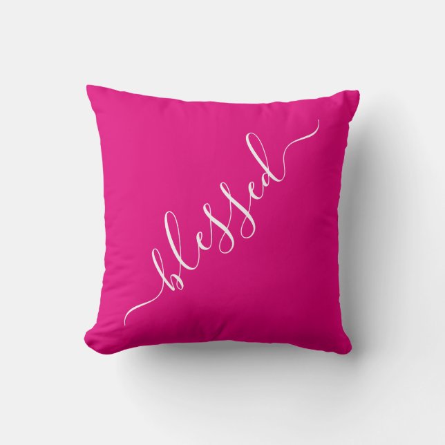 Coussin Chaud rose béni (Recto)