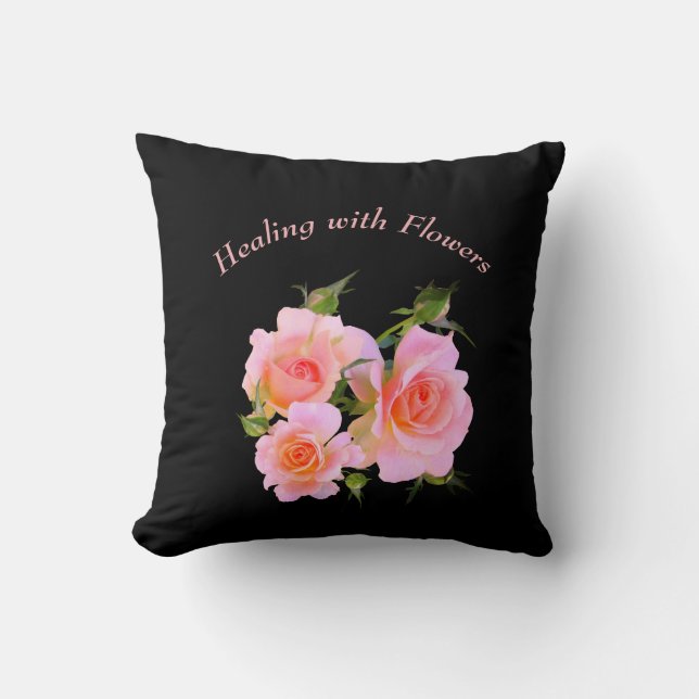 Coussin Chauffage avec Fleurs Design Rose (Recto)