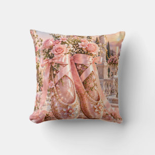 Coussin Chaussures de ballet Blush Pearl Rose Garden