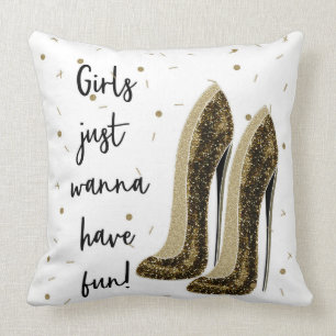 Coussin Chaussures de mode à talons hauts Filles de beauté