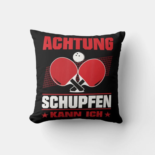 Coussin Chaussures de ping-pong et poussette king (Recto)