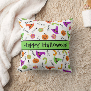 Coussin Chaussures d'Halloween Citrouille sorcier Motif Ca