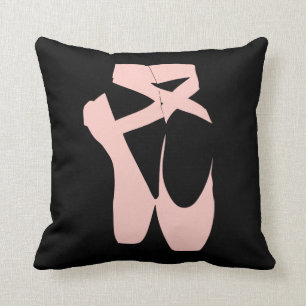 Coussin Chaussures pointes de ballon rose