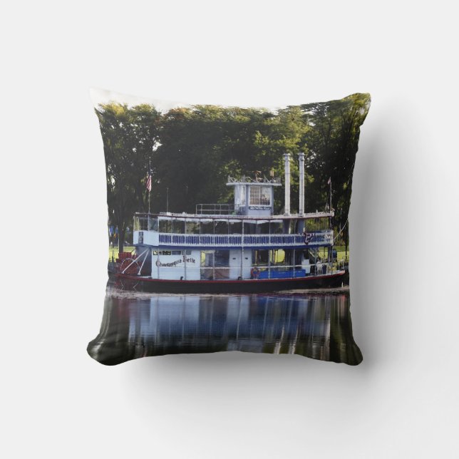 Coussin Chautauqua Belle sur le lac Chautauqua (Recto)