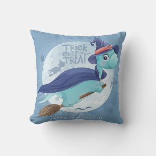 Coussin Chauve-souris Halloween Dinosaur Sorcière Lune