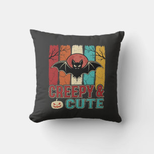 Coussin Chauve-souris Halloween Mignonne et Flippante Grap