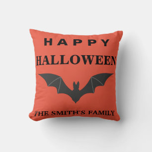 Coussin Chauve-souris Halloween personnalisée