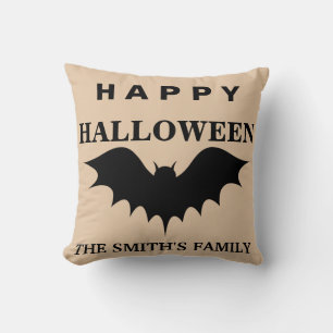 Coussin Chauve-souris Halloween personnalisée