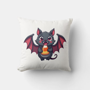 Coussin Chauve-souris vampire avec bonbons � T-shirt migno