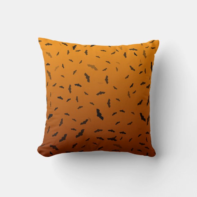 Coussin Chauves-souris d'Halloween (Recto)