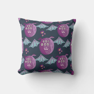 Coussin Chauves-souris Monster : Cartoon Vintage