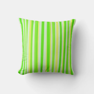 Coussin Chaux verte Peinture acrylique Abstraite rayée