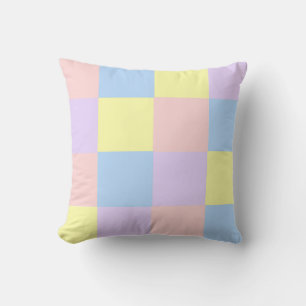 Coussin Checkers Pastel Spring