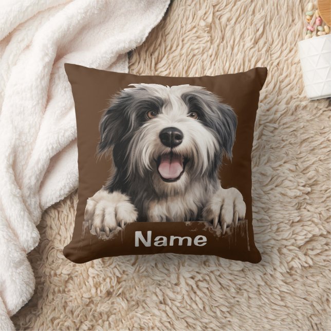 Coussin Cheepdog Chien Chien Chien Chien Face Jeter Oreill (Couverture)