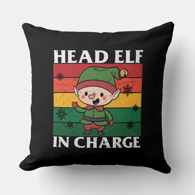 Coussin Chef Elfe Responsable (Recto)